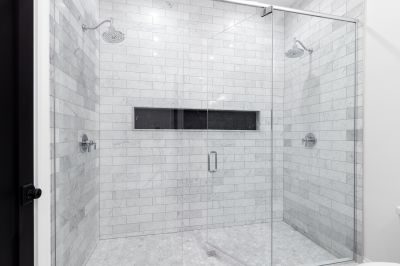 Modern Shower with Glass Enclosure